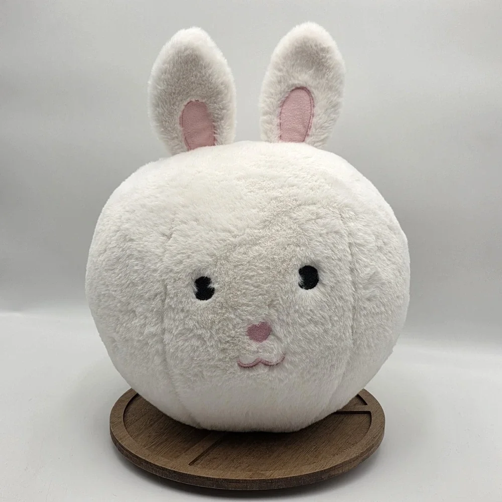 ISAAC MIZRAHI Bunny Ball Plush EASTER‎ Throw Accent Pillow Decor Plush White